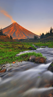 Mayon Volcano.