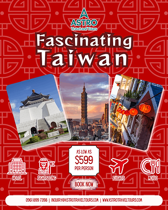 Fascinating Taiwan Travel Package.