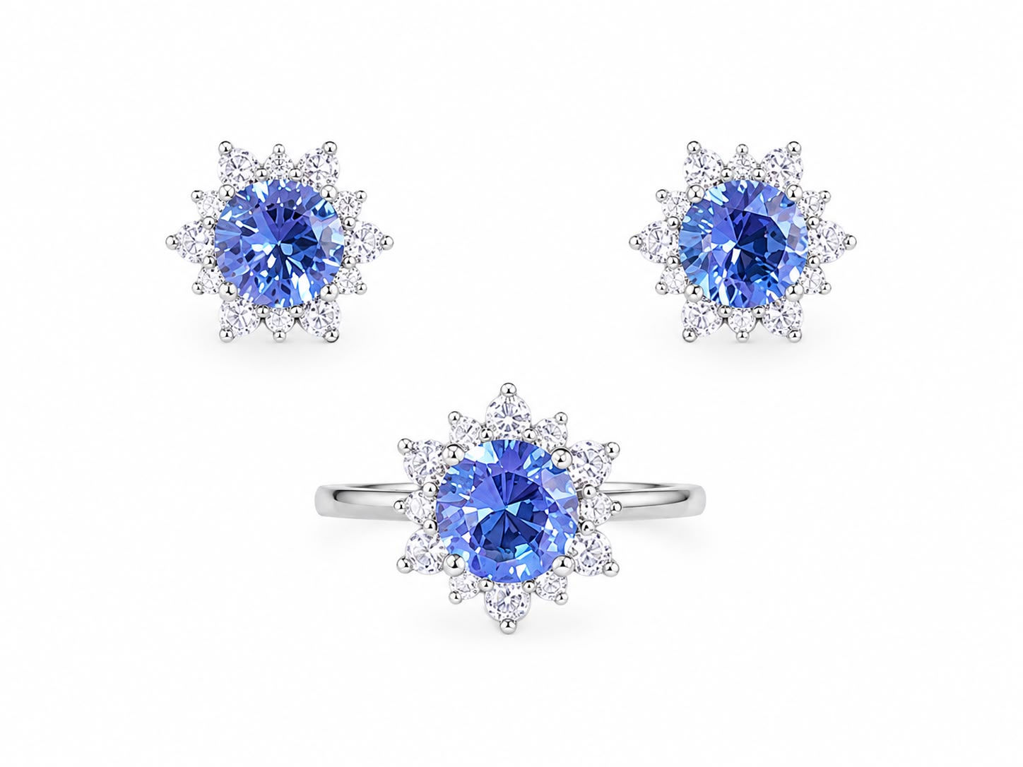 ANILLO Y ARETES PIEDRA