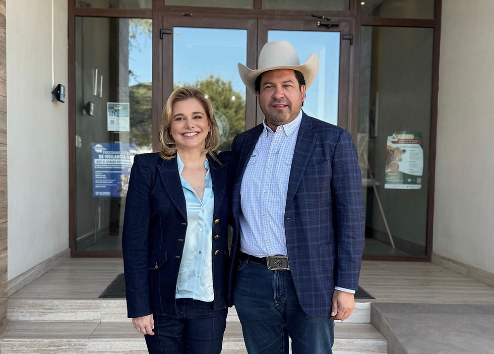 Maru Campos y el presidente de la UGRCh refuerzan coordinación en temas prioritarios para la ganadería