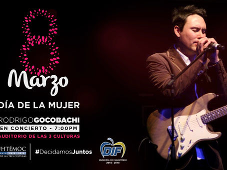 Invitan a mujeres a concierto con Rodrigo Gocobachi