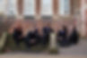Pupils from Newland School for Girls sitting on steps