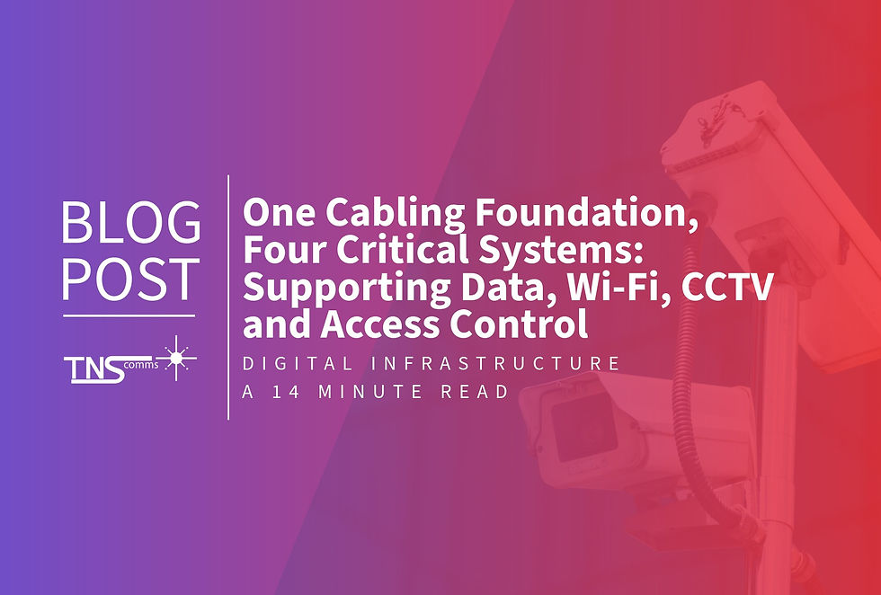 One Cabling Foundation, Four Critical Systems: Supporting Data, Wi-Fi, CCTV and Access Control