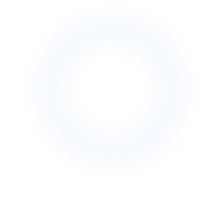 Blue round abstract design with a black center and speckled edges