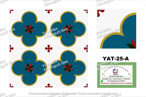 Athangudi tile design 5