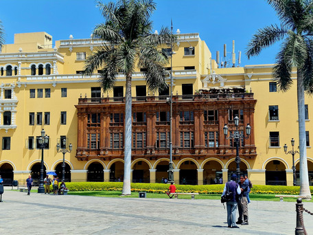 Balconies of Lima Peru