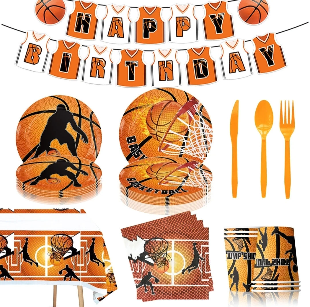 92 piece Basketball Party Pack set