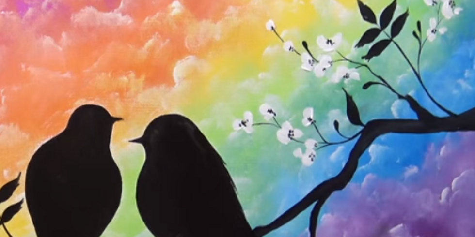 Paint & Sip: Rainbow Birds