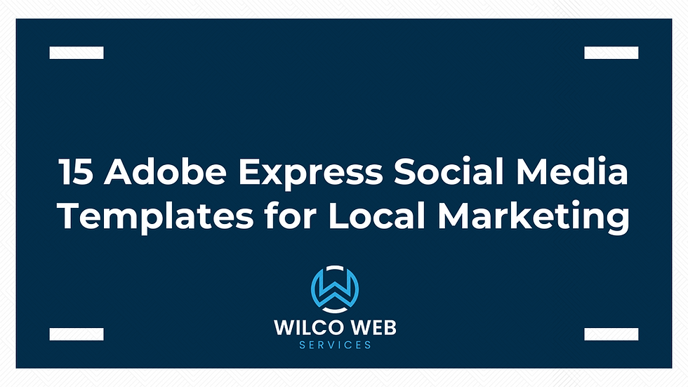 15 Adobe Express Social Media Templates for Local Marketing