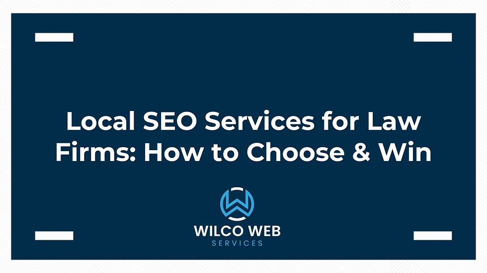 Local SEO Services for Law Firms: How to Choose & Win