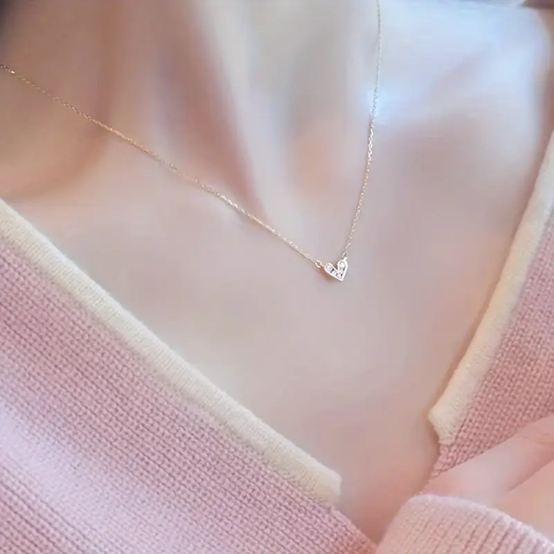 Thumbnail: 1.10CT Heart Shape Diamond Love Pendant