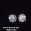 Thumbnail: 2.10CT Round Cut Solitaire Diamond Stud Earrings Unisex