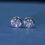 Thumbnail: 1.90CT Round Cut Bezel Set Diamond Stud Earrings For Unisex