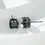 Thumbnail: Unisex 2.10CT Black Diamond Stud Earring