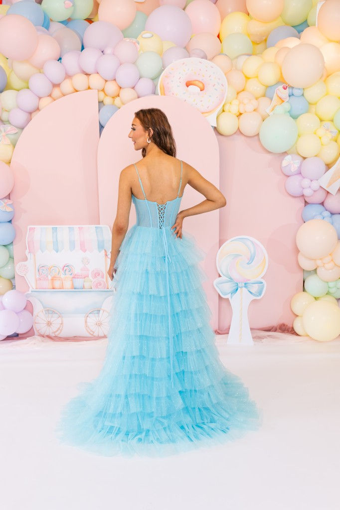 Thumbnail: PF1102 Prom Dress - Turquoise Prom Dress