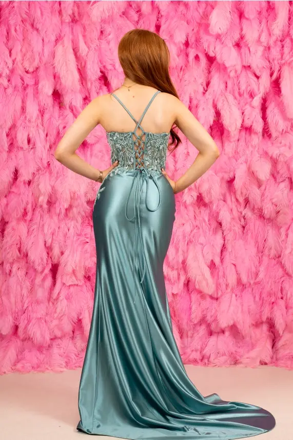 Thumbnail: Brittany by Ruby Prom - Eucalyptus