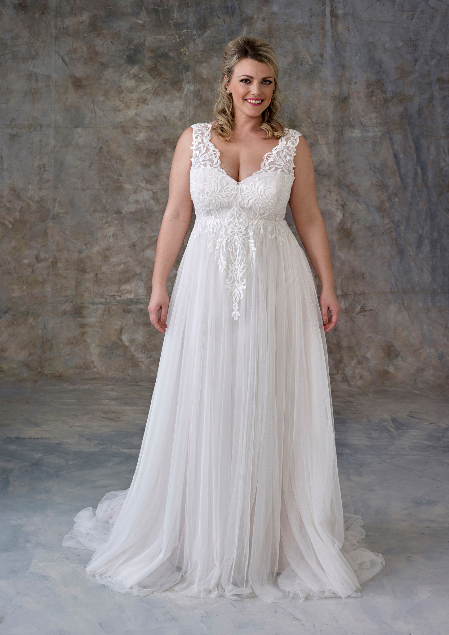 Ella Curvy Wedding Dress by Millie Grace (MG75)