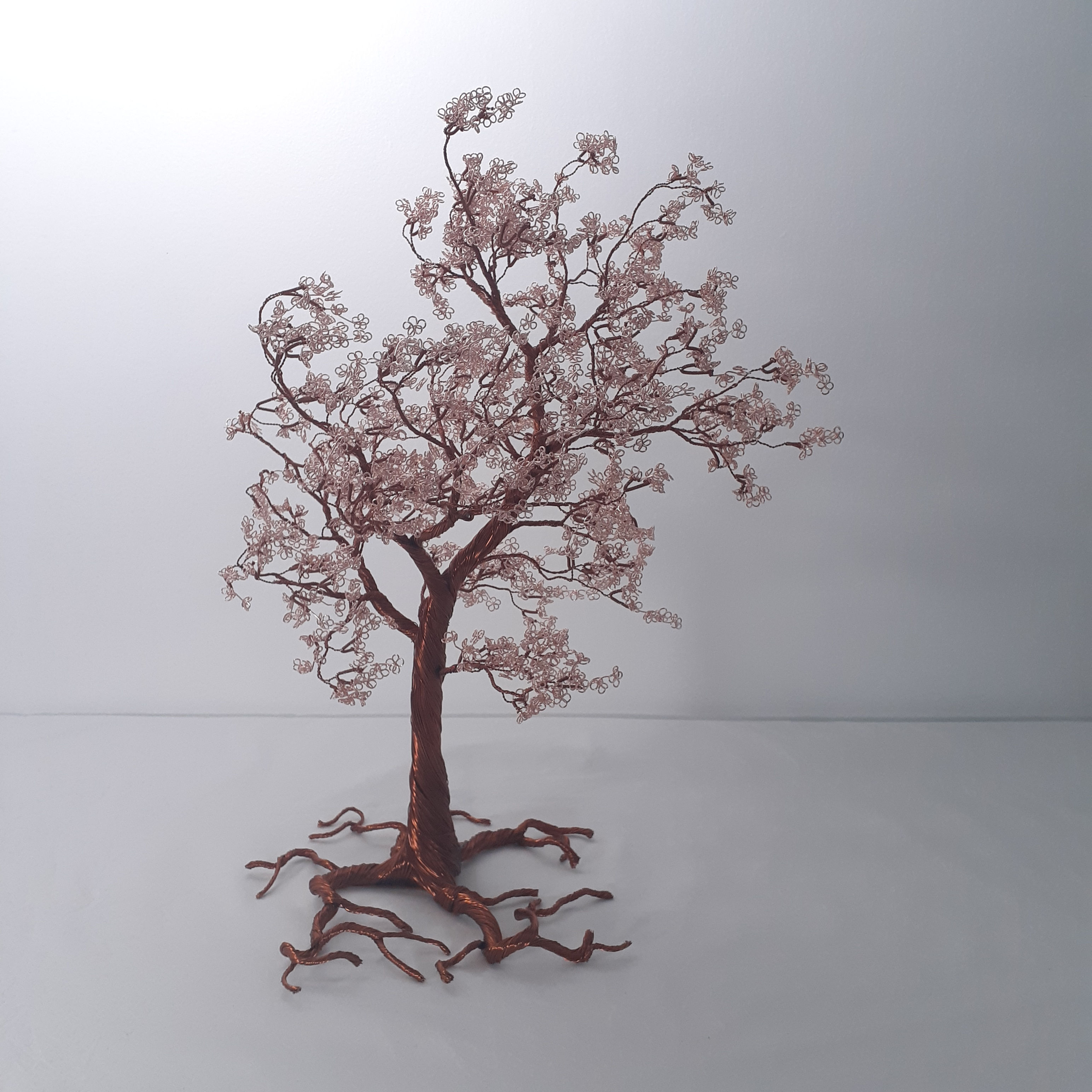 Growing Wild - copper wire cherry blossom tree sculpture by CG Swanson