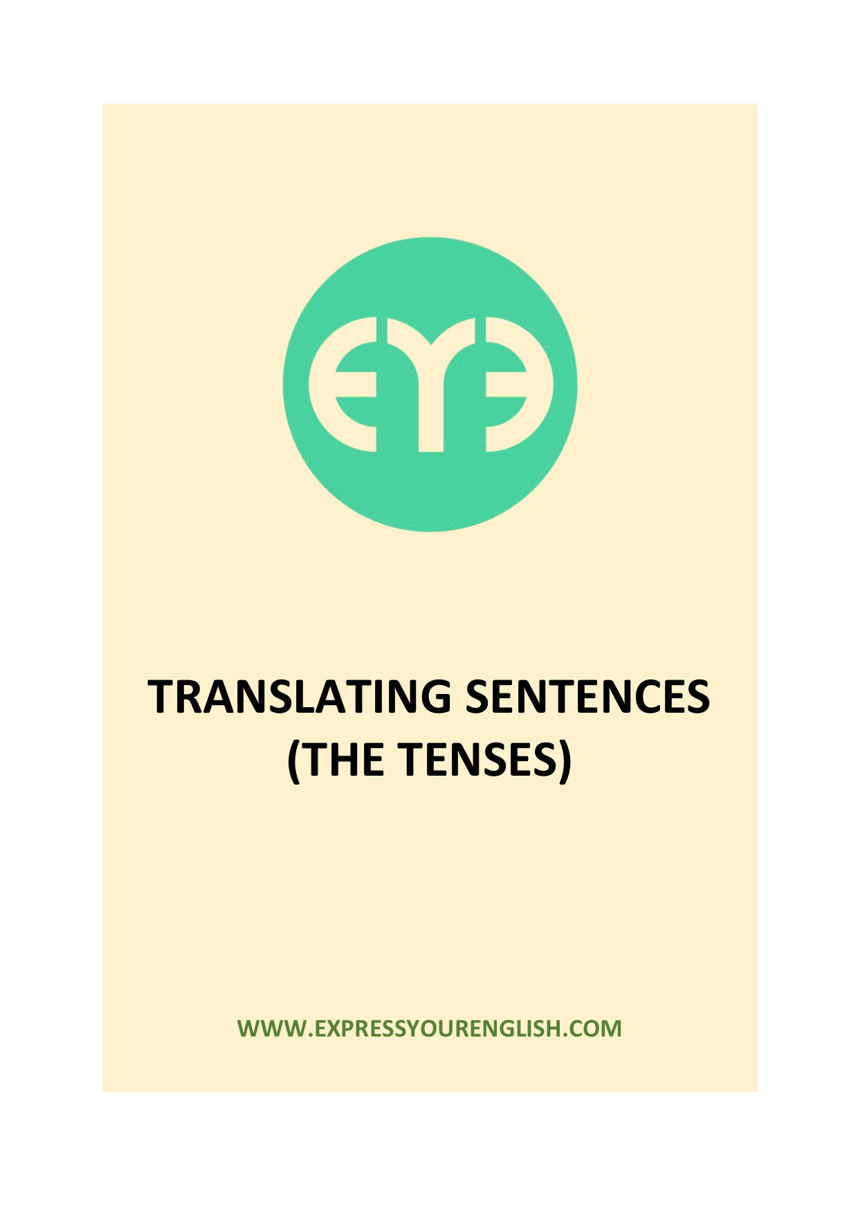 Translating Sentences (The Tenses)