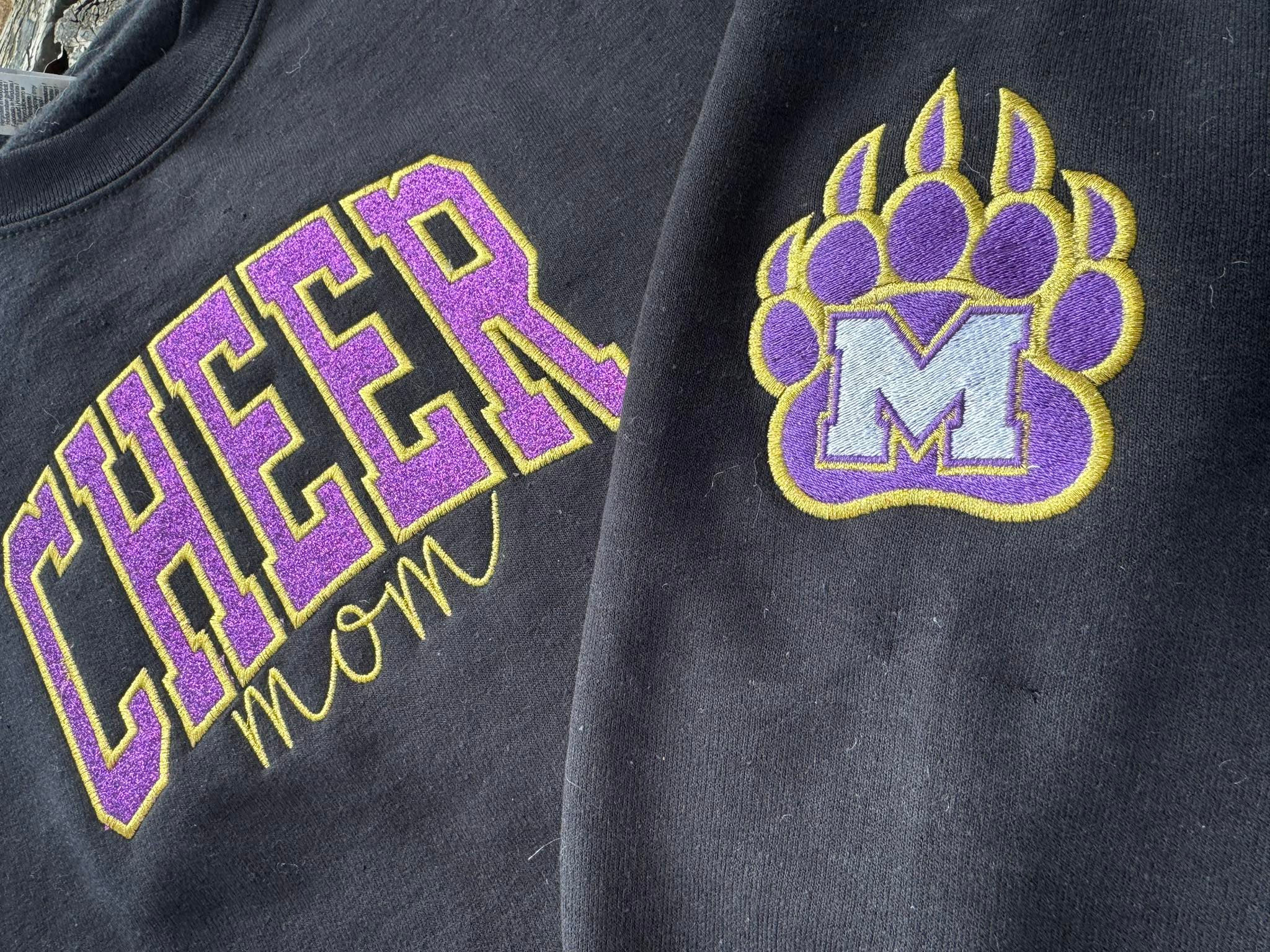 Custom Glitter/Embroidery Cheer