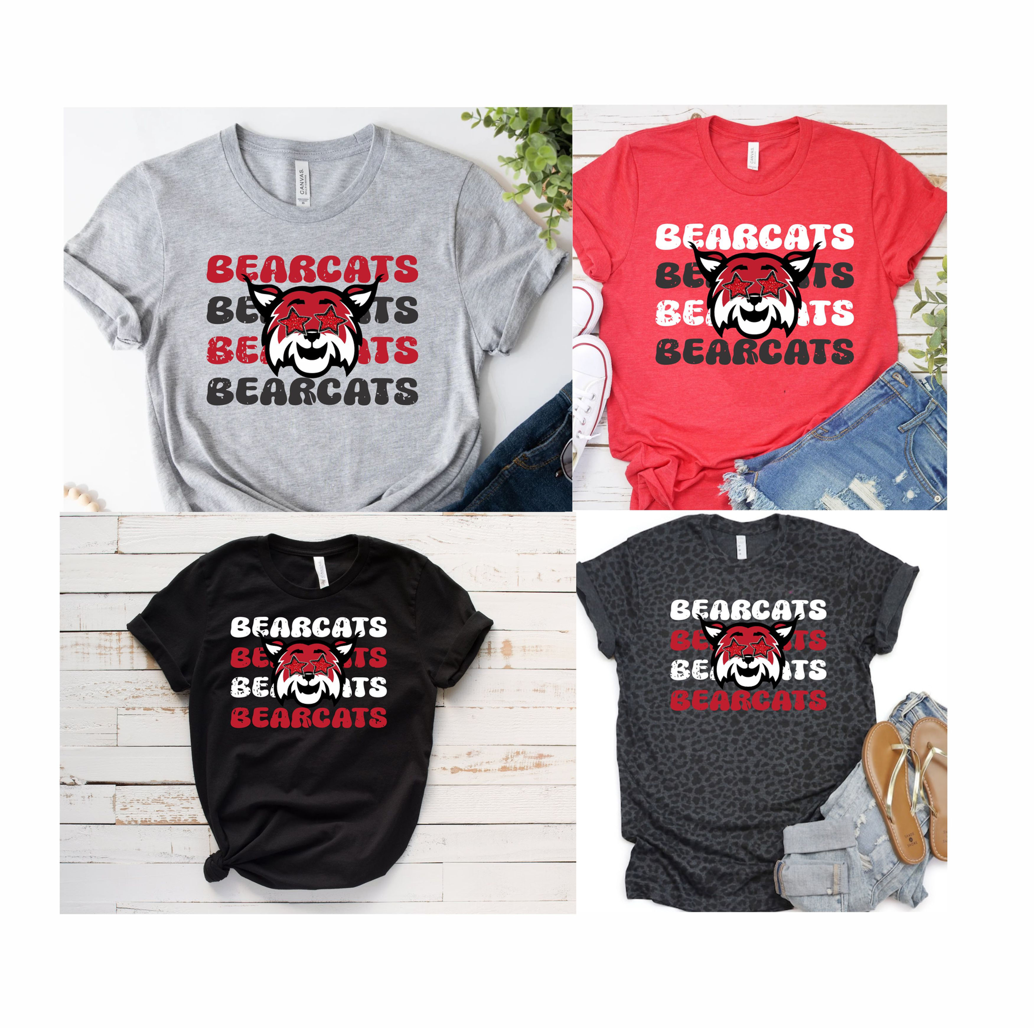 Bearcats Preppy Star Eyes