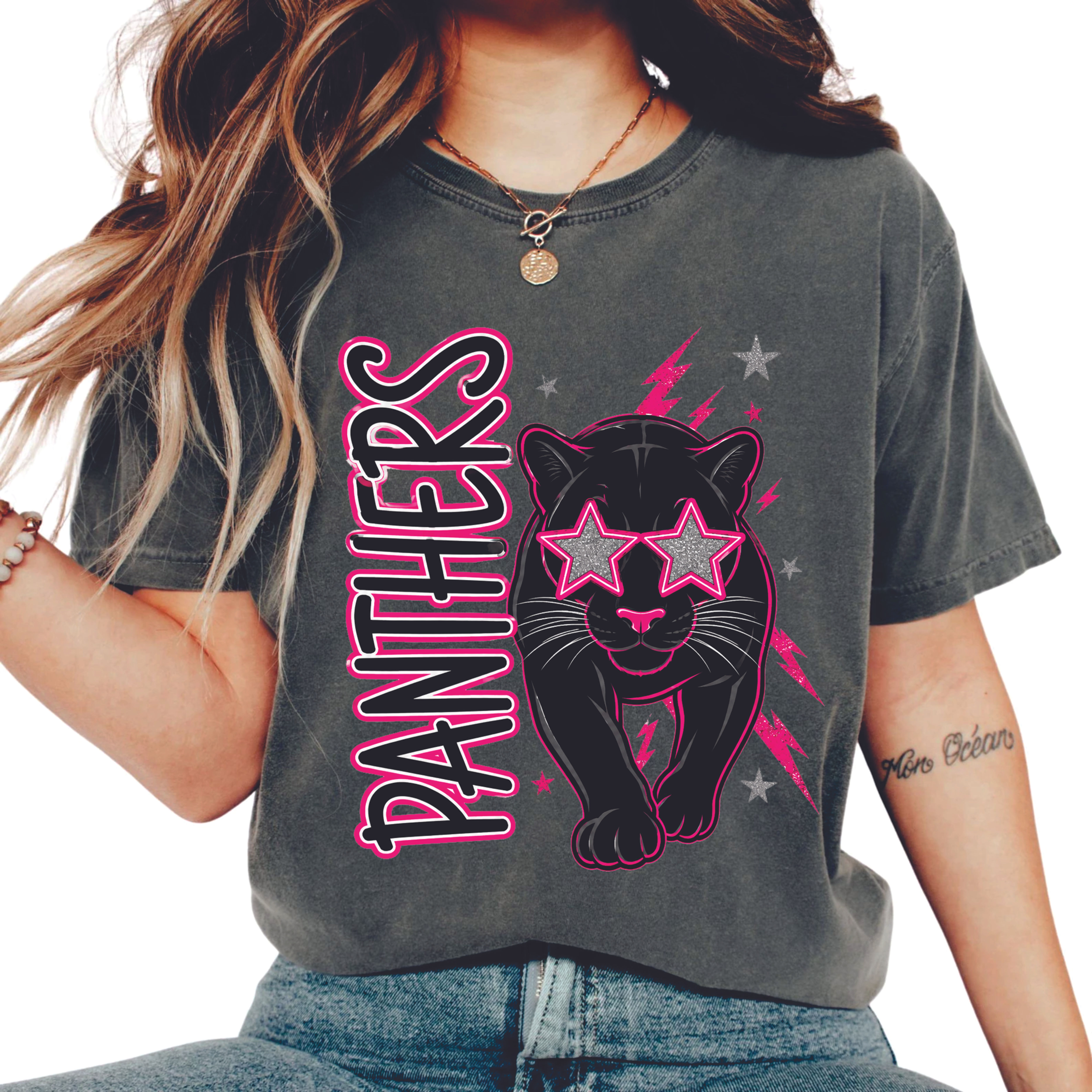 Panthers pink and black