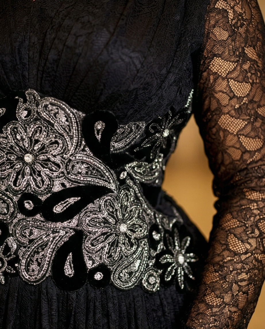 Thumbnail: Amara Evening Maxi Dress, Birthday Embellish Soft  Lace Gown