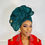 Thumbnail: Auto Gele , Green Fascinator Headgear / African Auto Gele / Fascinator Auto Gele