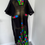Thumbnail: Black Multicolor Ankara Net Kaftan , African Trendy Kaftan , Unique Kaftan .