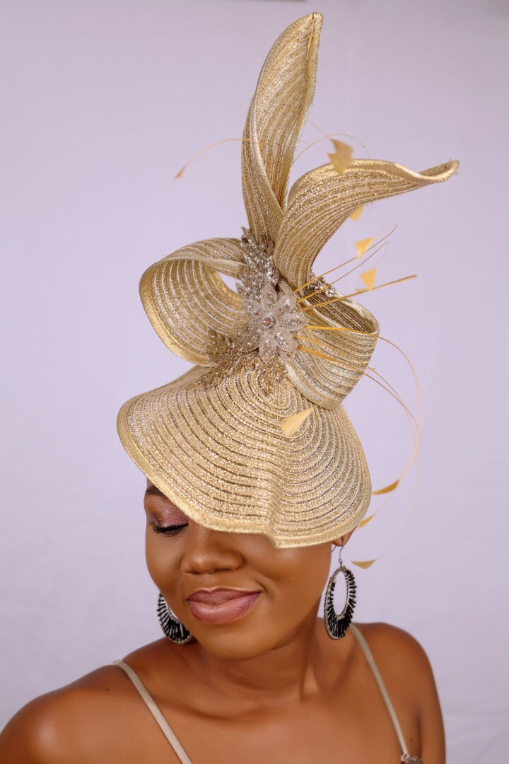 Gold Fascinator