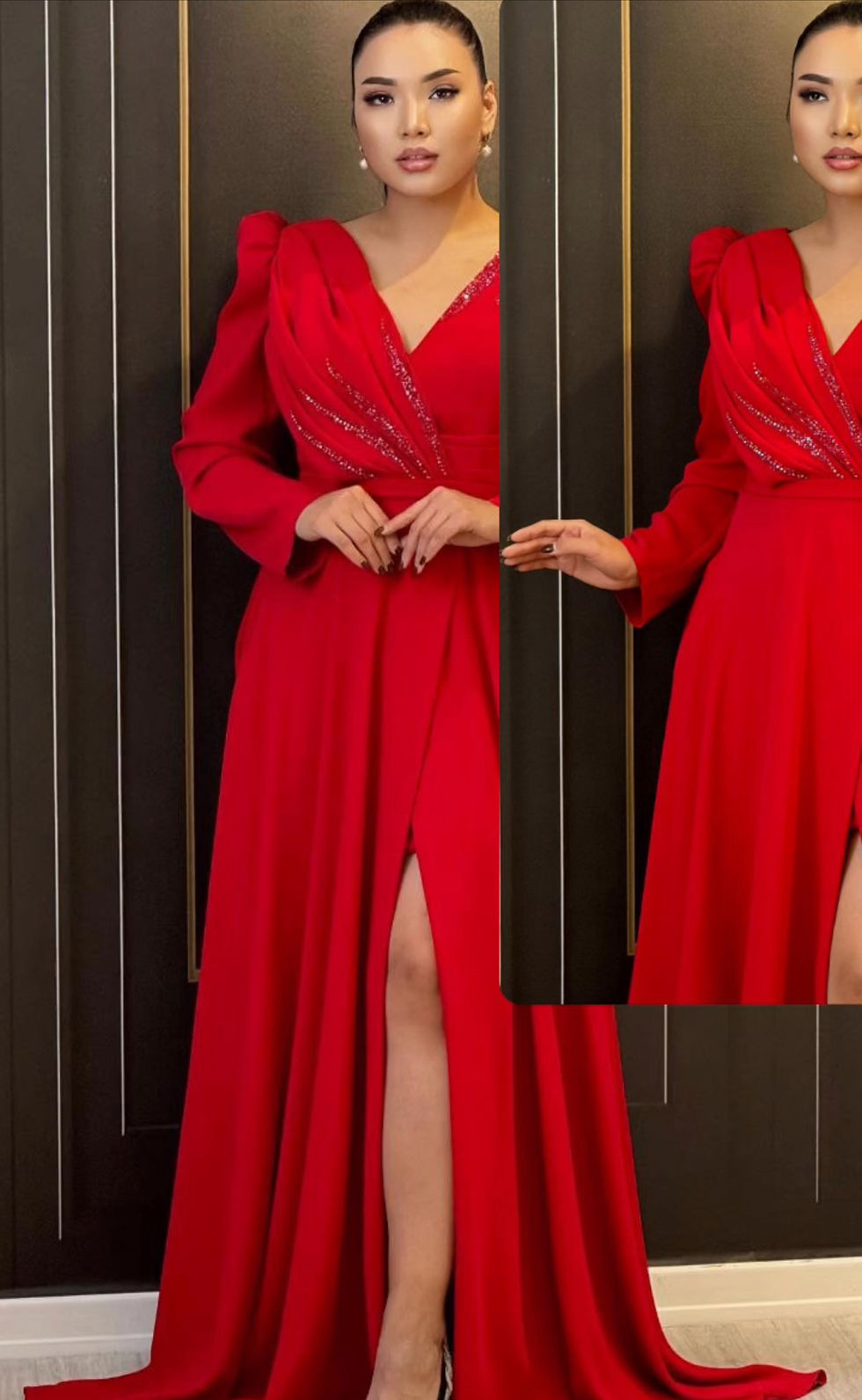 Red cocktail Dress / Wedding Guest Dress/ Birthday Dress/ Classy Dress