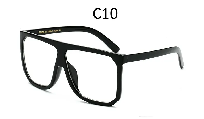 Thumbnail: Oversized Square Vintage Sunglasses Flat Top Gradient Women Shades