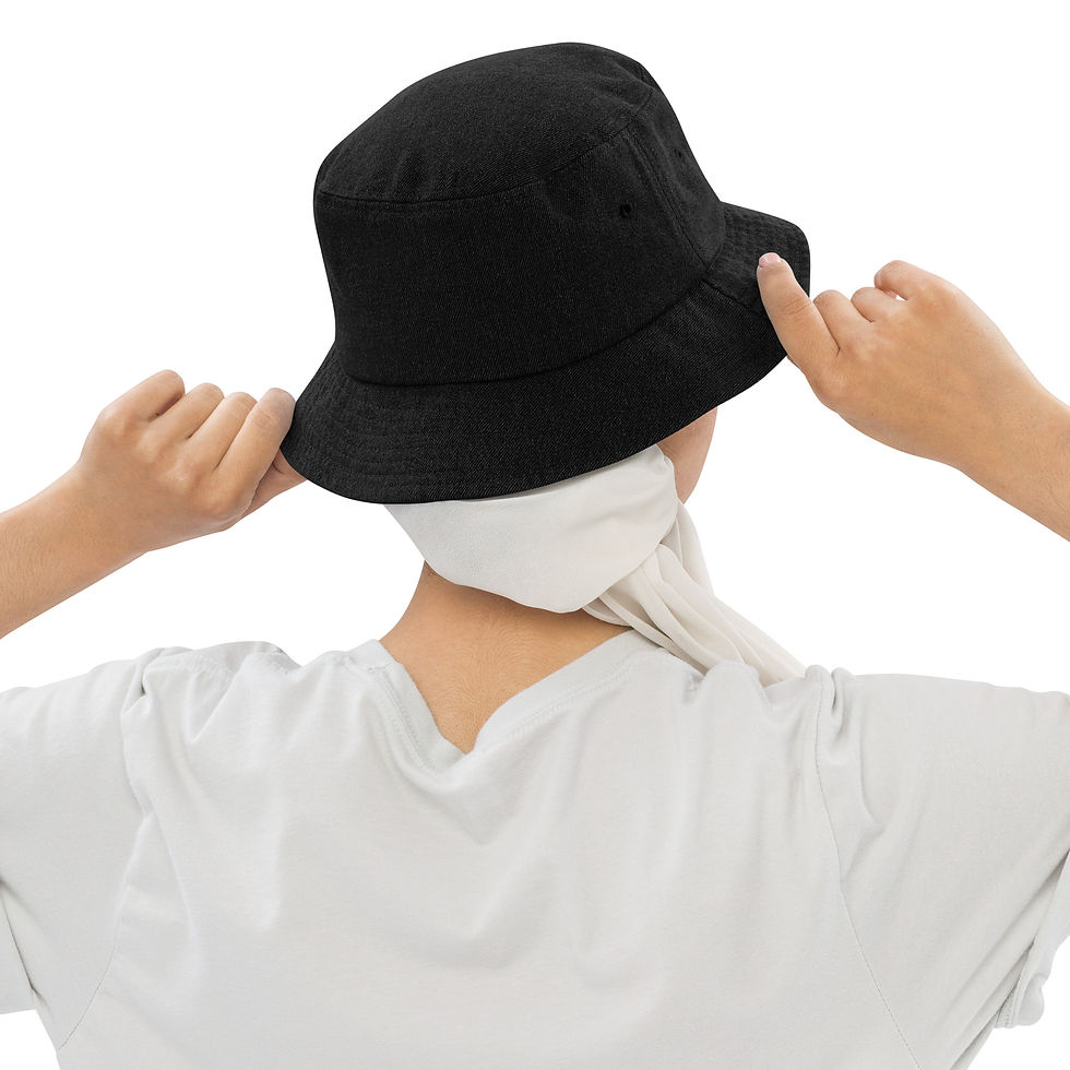 Thumbnail: Too Hot for the Block Denim bucket hat