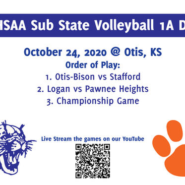 KSHSAA 1A DII Sub-State Volleyball Stream
