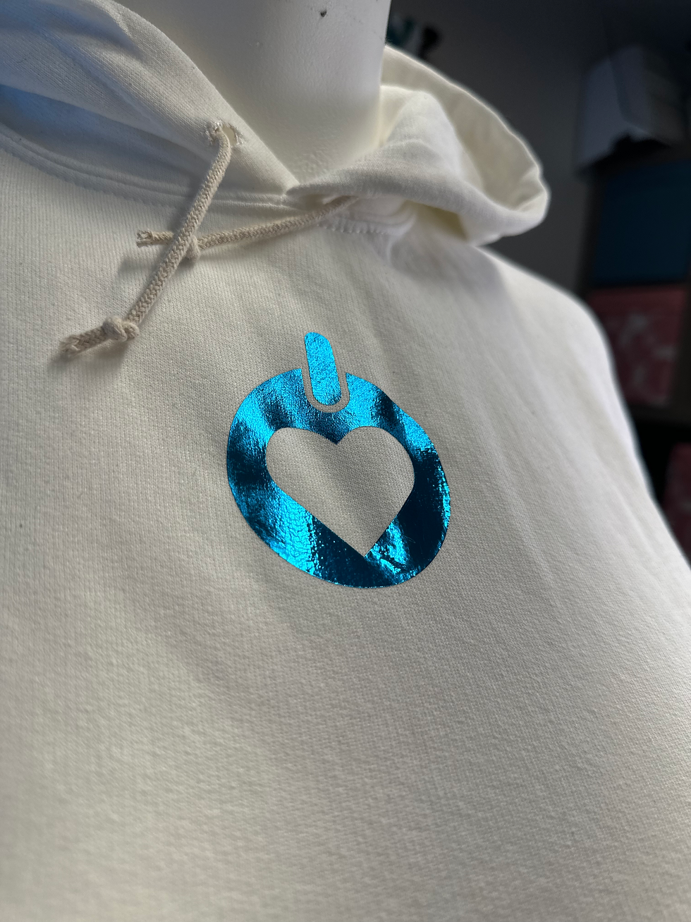 Thumbnail: Metallic Teal 'Good Puppy' Crop Top