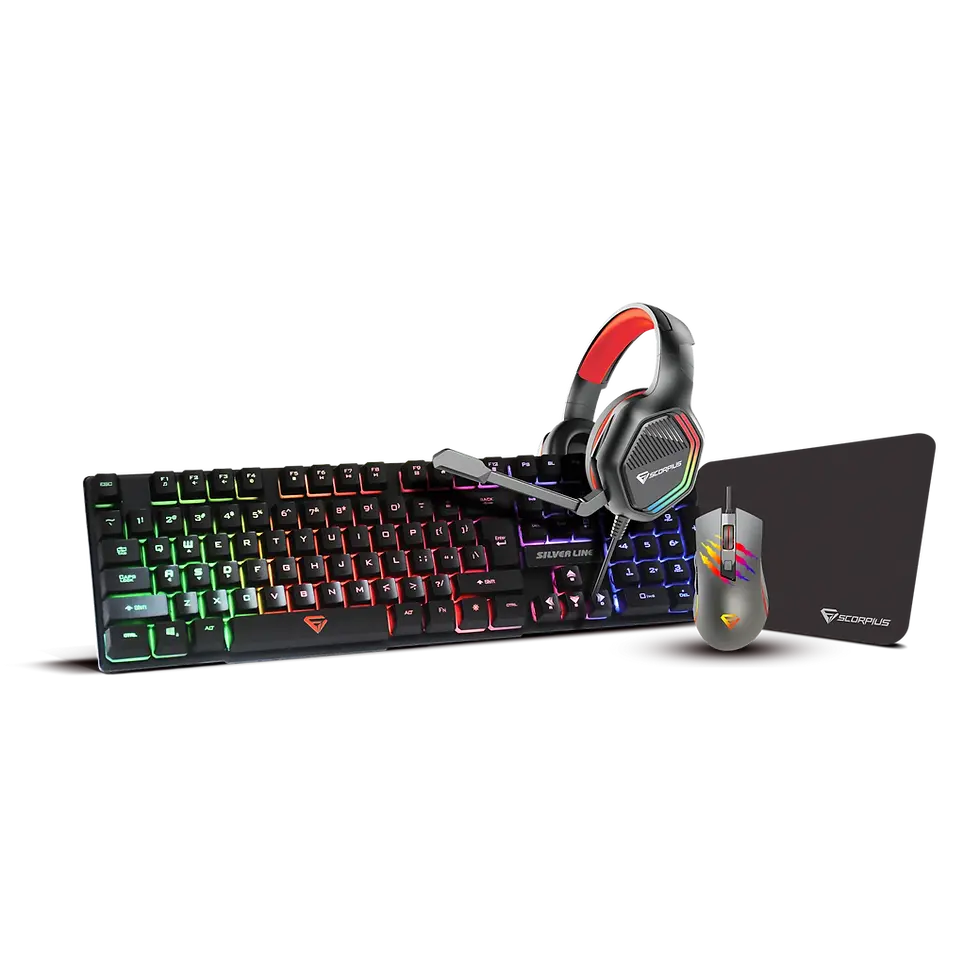 🎮 סט גיימינג 4 ב-1 מבית Scorpius – כל מה שצריך כדי לנצח!