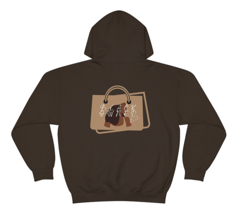 BOWB Logo Hoodie - Dark Chocolate | Black Owned W. Becks