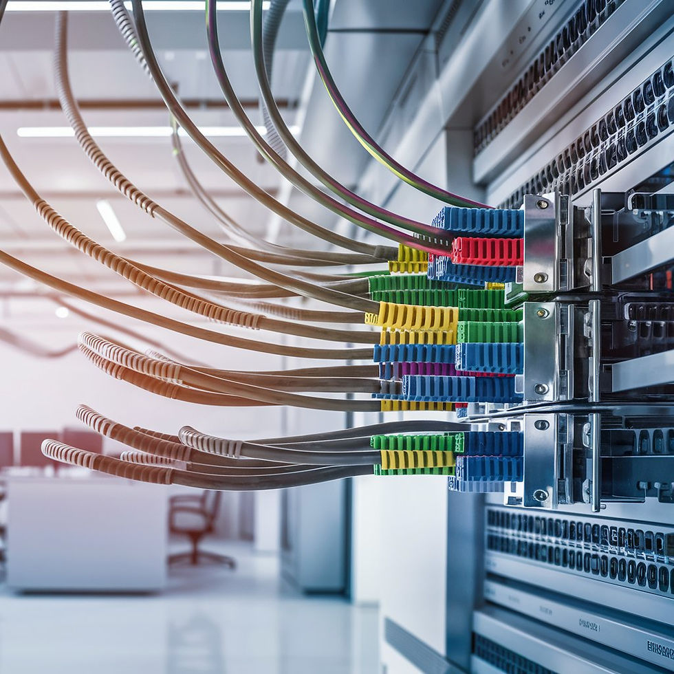 Different cables fix in a structure