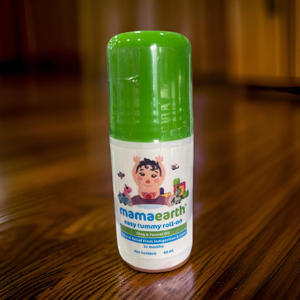 mama earth baby anti colic tummy roll on 