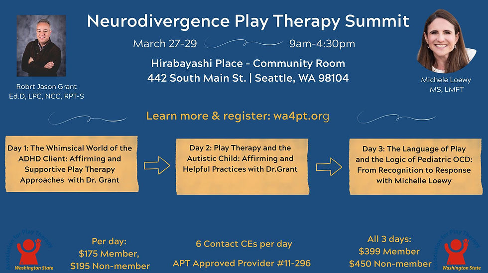 Neurodivergence Play Therapy Summit - WA4PT Spring Conference 2026
