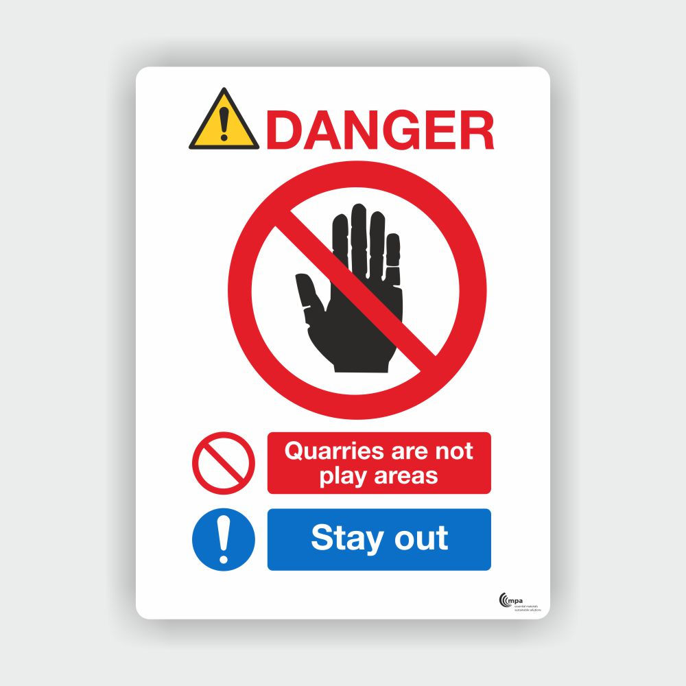 Quarries Are Not Play Areas Stay Out