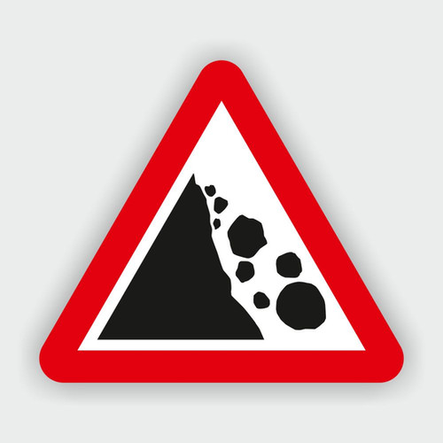 Falling / Fallen Rocks Traffic Sign | CMX Signs