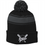 Thumbnail: Leeper Baseball "Embroidered" "Bat Logo" Sport-Tek® Stripe Pom Pom Beanie