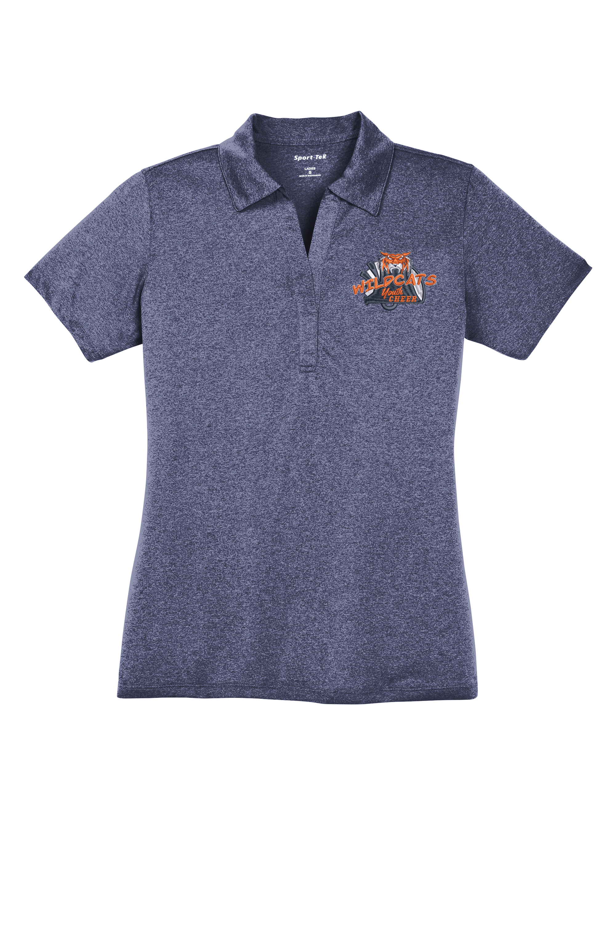 Wildcats Youth Cheer Sport-Tek® Women's Heather Contender™ Polo
