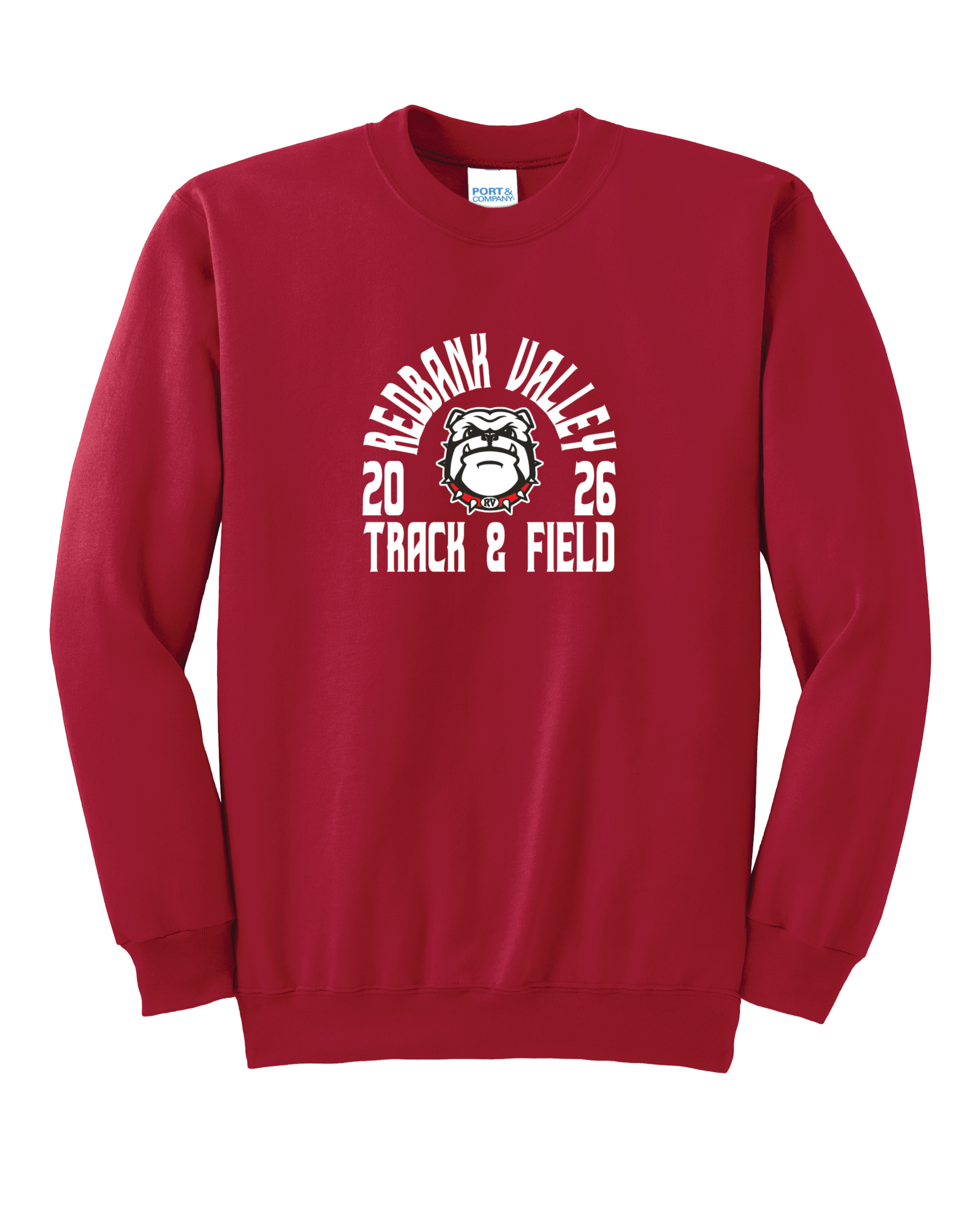 RV Track & Field Port & Co™ Essential Fleece Crewneck Sweatshirt