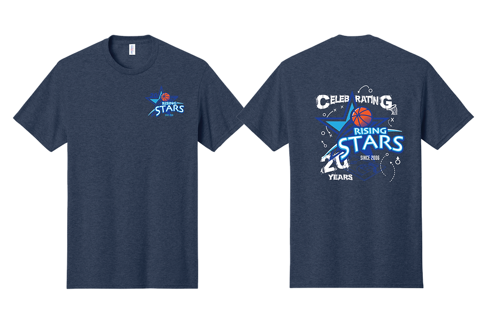 Thumbnail: Rising Stars "20 Years of Basketball Strategy" Jerzees® Dri-Power® 50/50 T-shirt