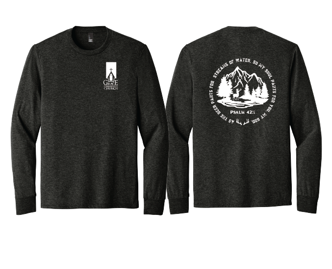 Thumbnail: Grace Community "PSALM 42:1" District® Perfect Tri® Long Sleeve Tee