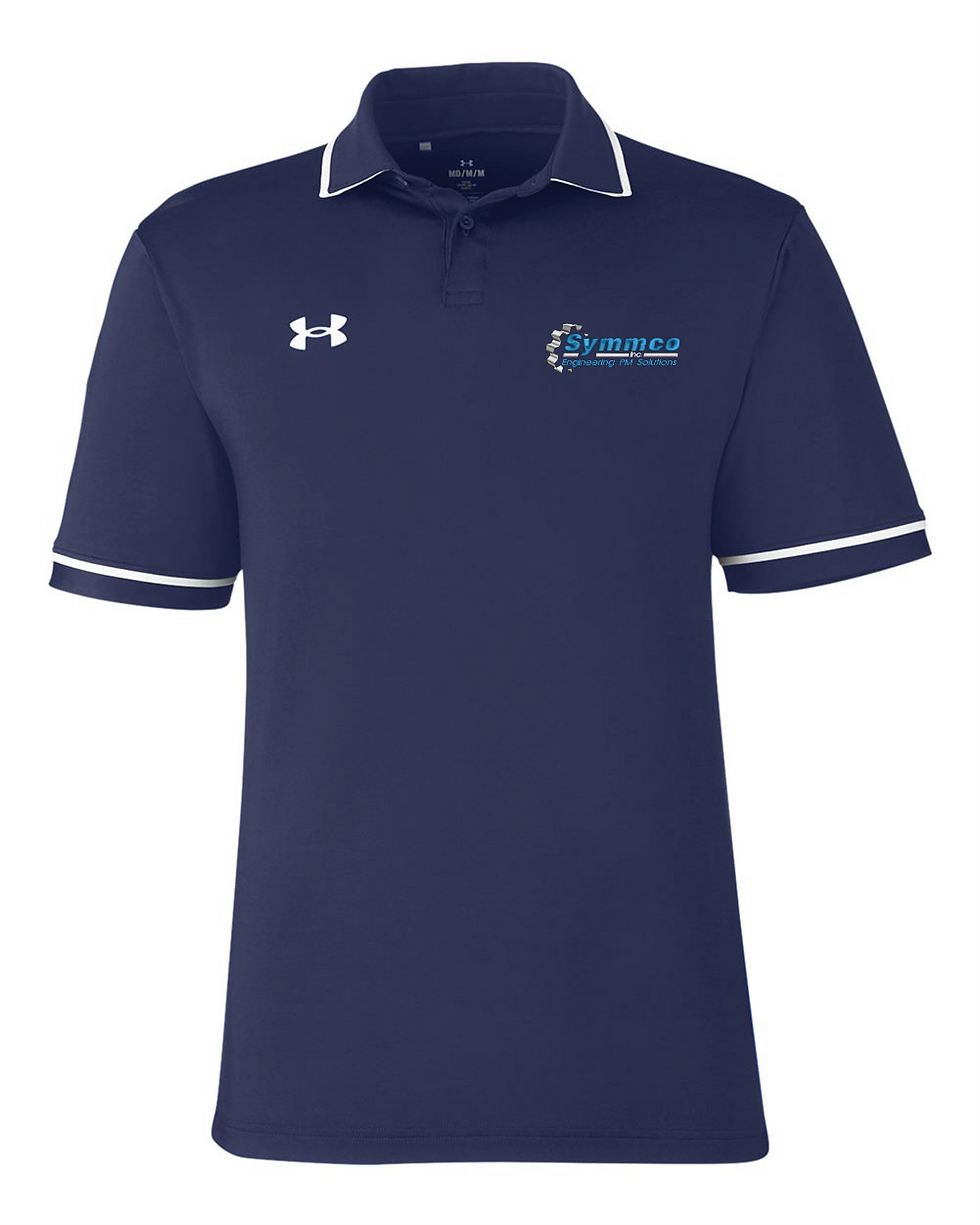Thumbnail: Symmco Inc. Embroidered Men's Tipped Teams Performance Polo