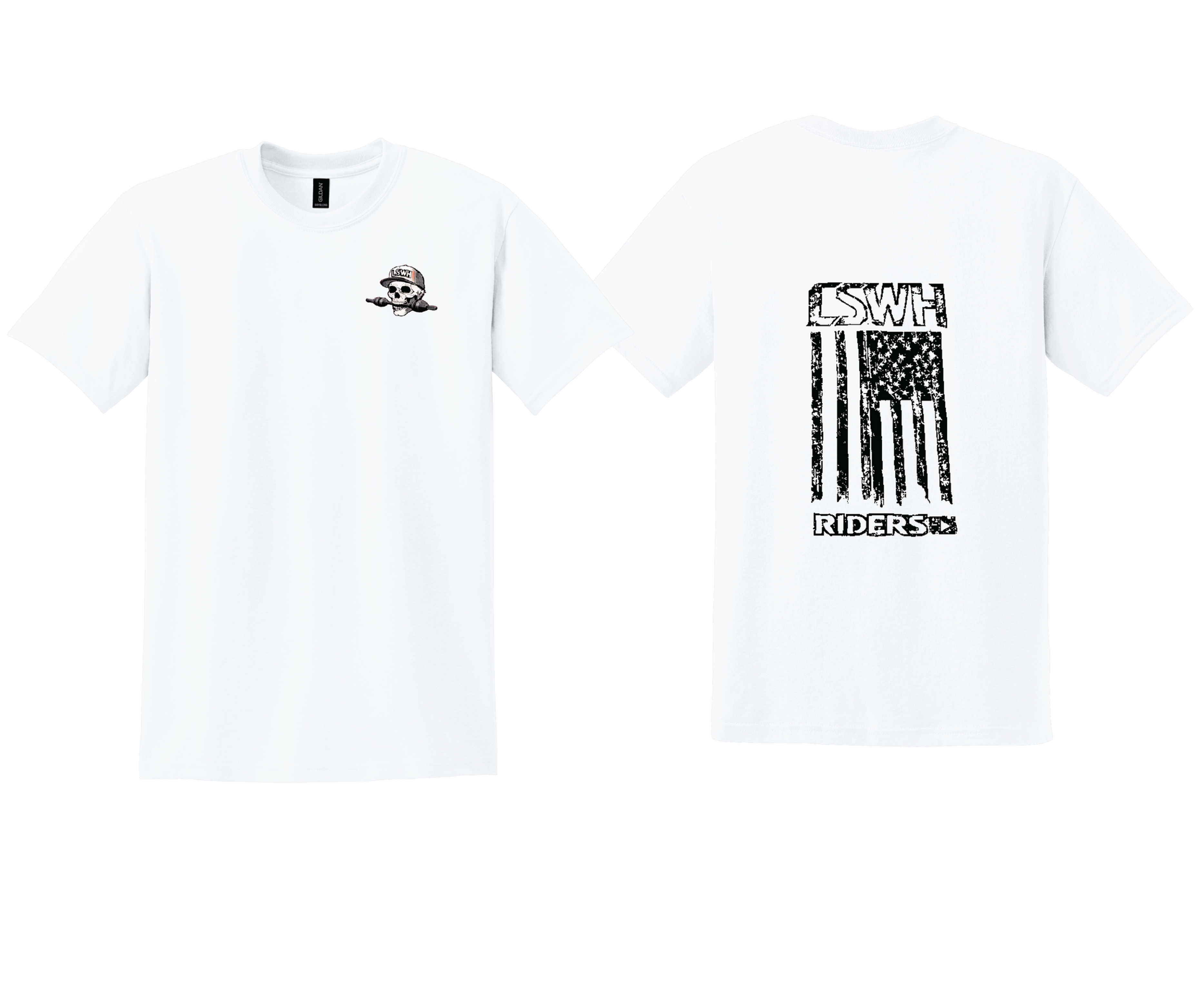 LSWH Riders "American Flag" Gildan® DryBlend® 50 Cotton/50 Poly T-Shirt