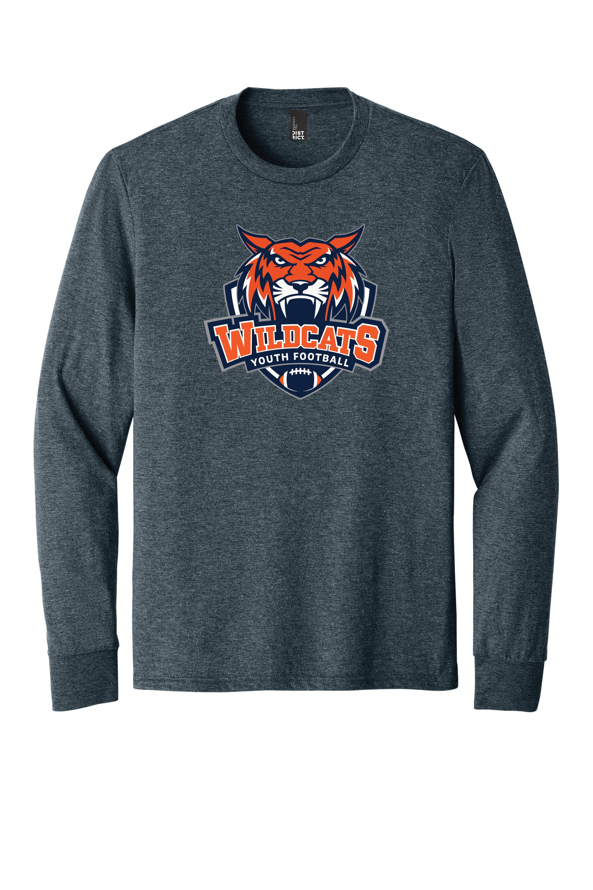 Wildcats Youth Football District® Perfect Tri® Long Sleeve Tee